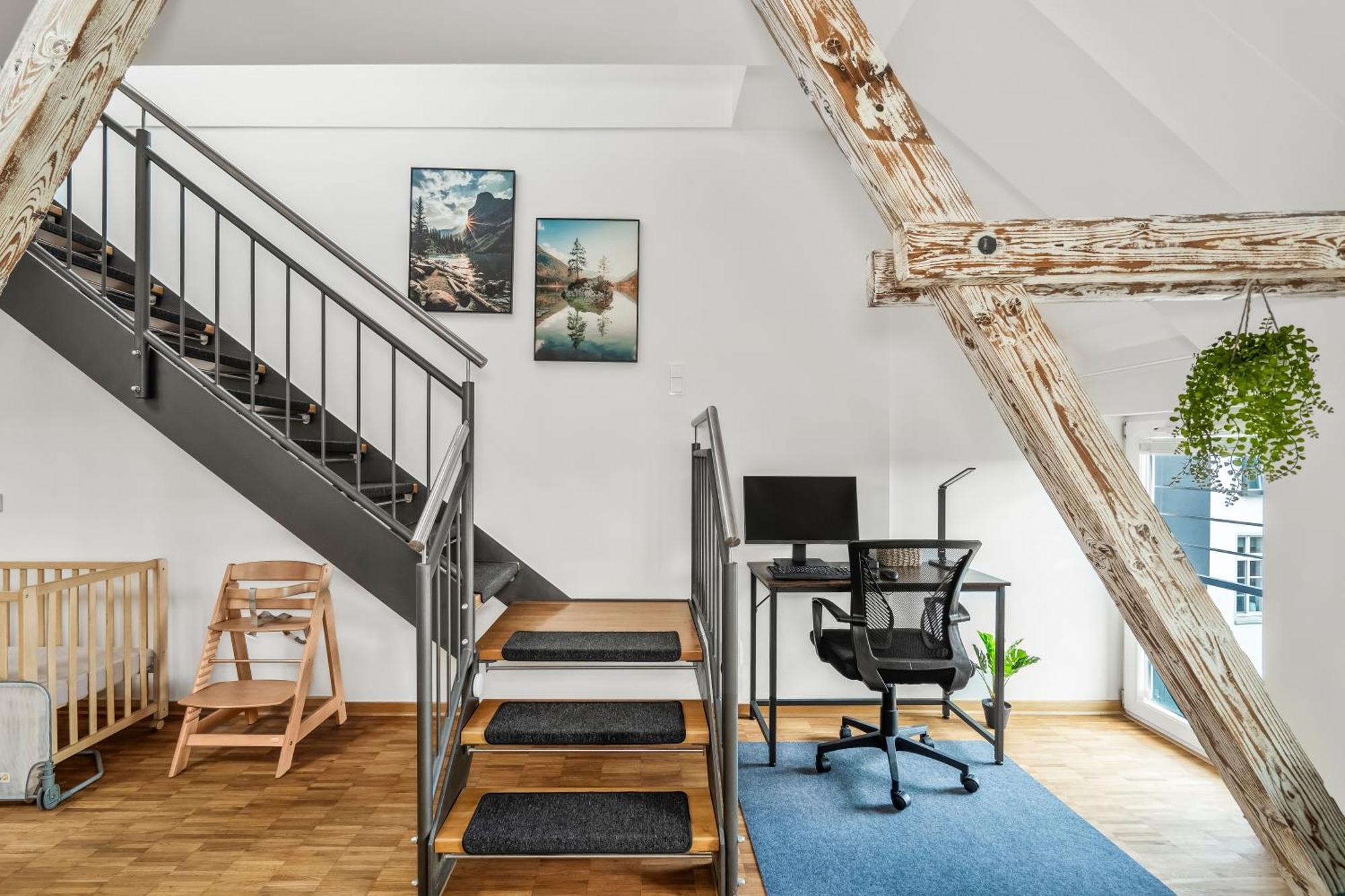 Dnd Design Loft I 170Qm I Parken I Balkon I Workstation I Netflix I Kaffee I Waschmaschine I Trockner I Xbox I Ausblick Apartment Wurzburg Bagian luar foto