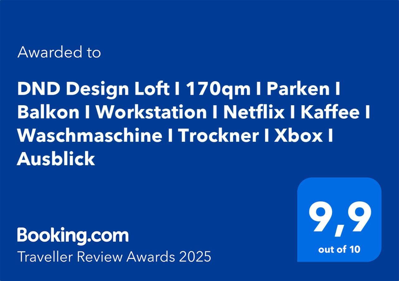 Dnd Design Loft I 170Qm I Parken I Balkon I Workstation I Netflix I Kaffee I Waschmaschine I Trockner I Xbox I Ausblick Apartment Wurzburg Bagian luar foto